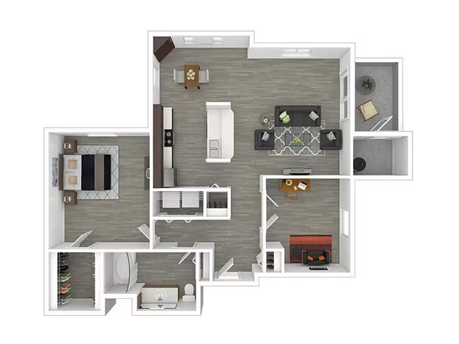 1x1-964- Classic 396 floor plan